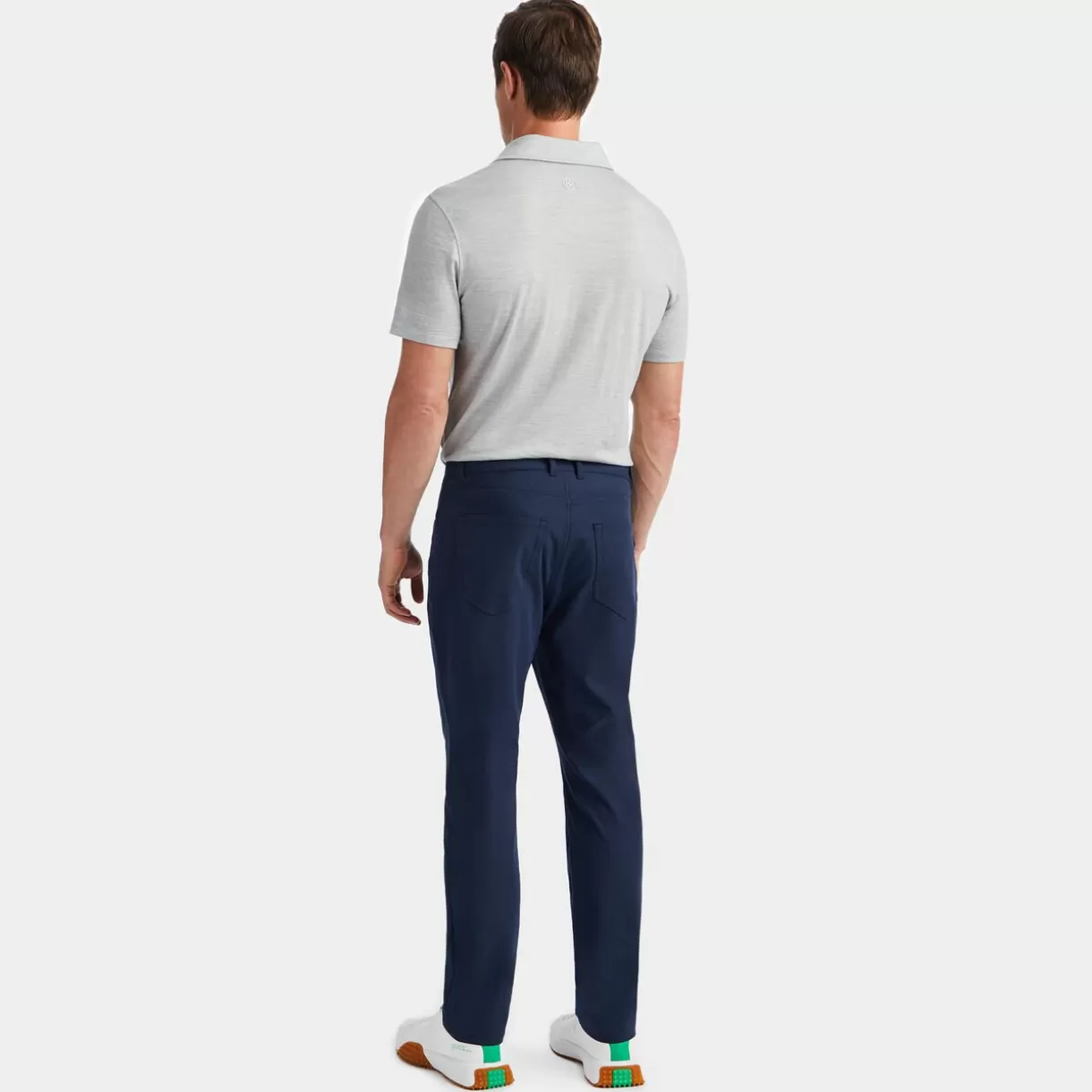 G/FORE Lightweight Technical Performance Fine Wool Modern Spread Collar Polo- Polos & Shirts