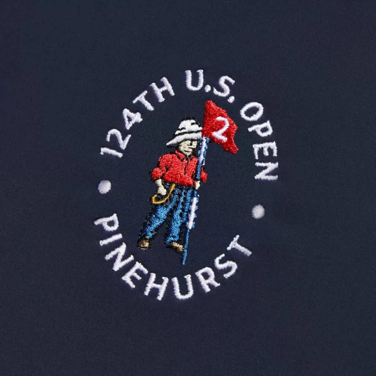 G/FORE Limited Edition 2024 U.S. Open Silky Tech Nylon Zip Polo- Polos