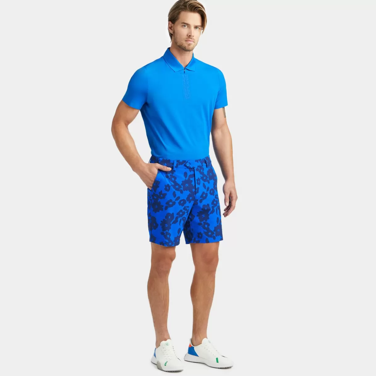 G/FORE Tonal Floral Maverick 4-Way Stretch 8" Inseam Short- Shorts